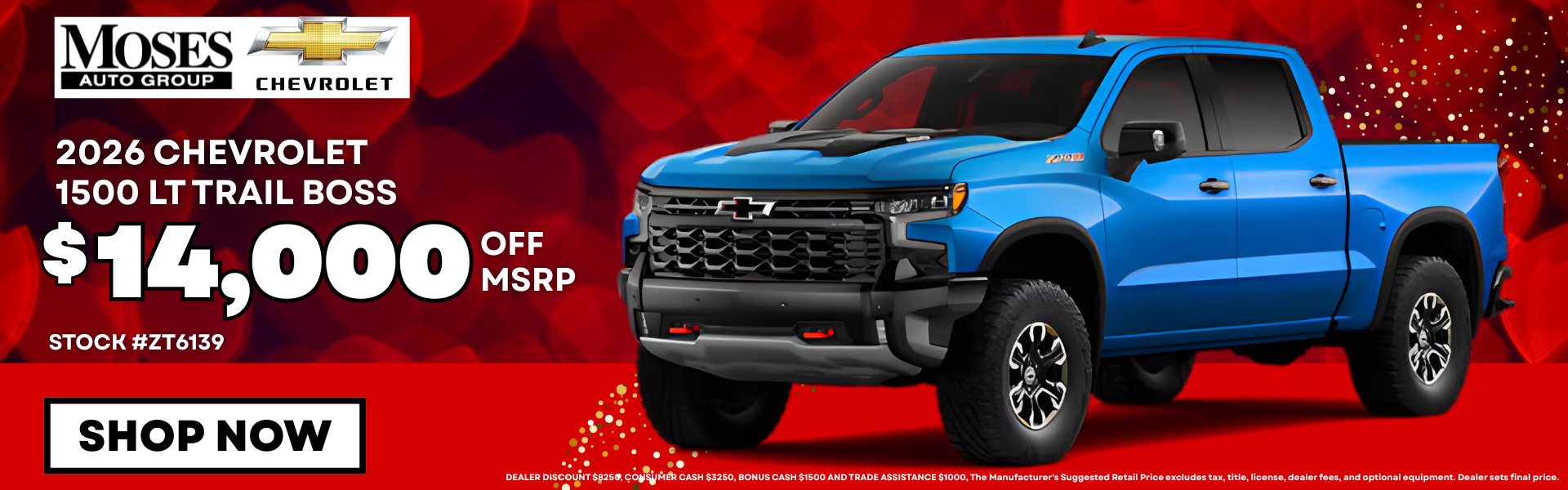 Chevrolet 1500 LT Trail Boss February Offer