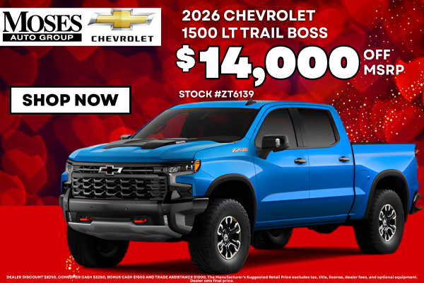 Chevrolet 1500 LT Trail Boss February Offer