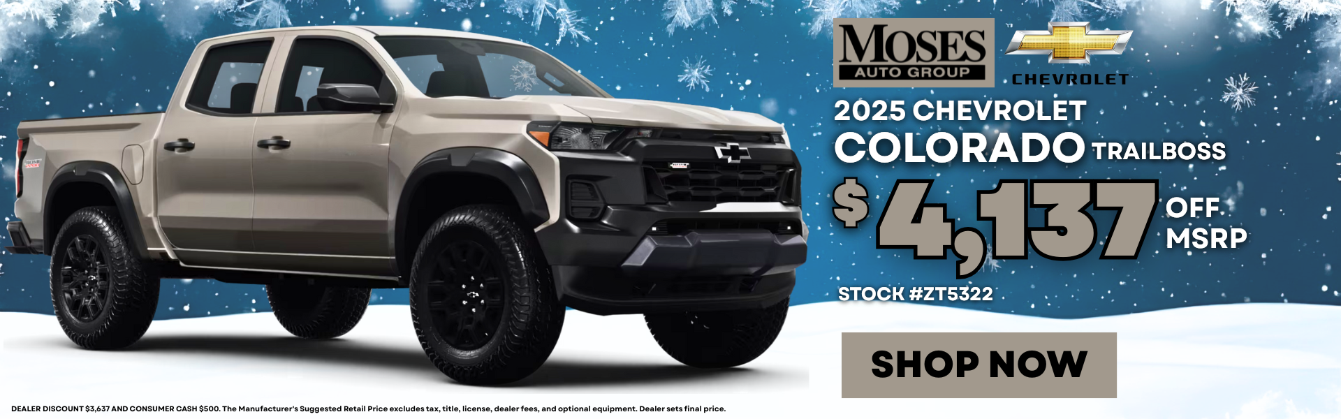 2025 Colorado Trail Boss January Offer